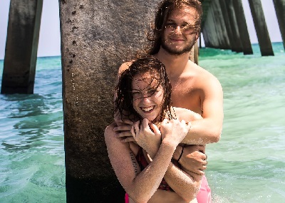Couple at the Beach Couple at the Beach